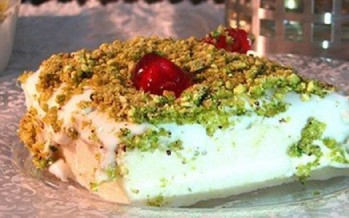 ليالي لبنان مزينة بالفستق الحلبي وهذه طريقة التحضير