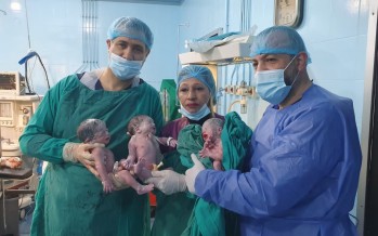 دولة محمود عباس .. 3 توائم يبصرون النور من أم لبنانية في 