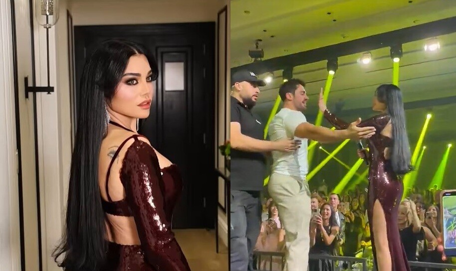 معجب يقتحم المسرح بحفل هيفا وهبي في الأردن.. وهذه ردة فعلها